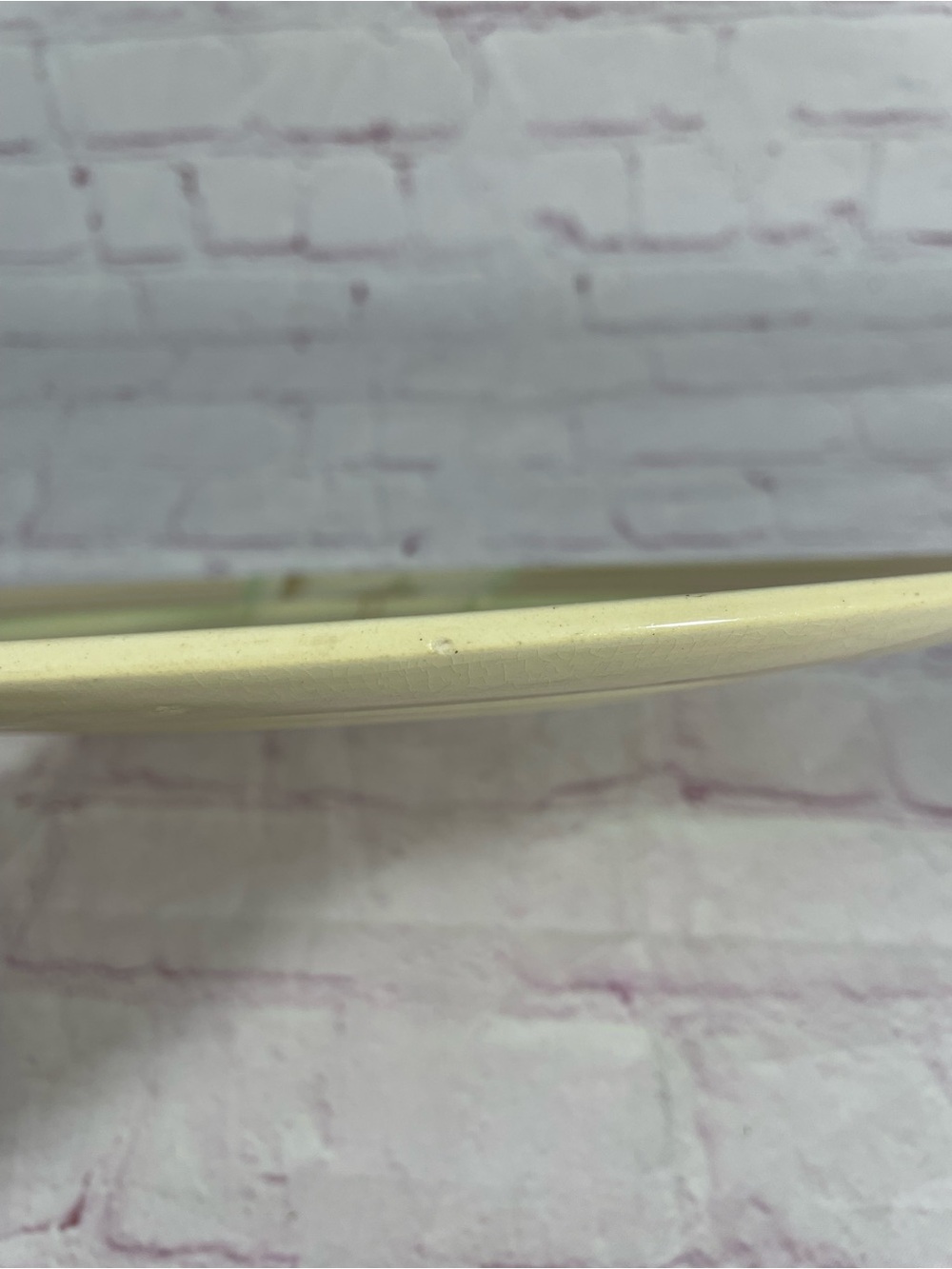 Vintage Myott Son & Co Hand Painted Trees Oval Ceramic Platter Made in England - Picture 7 of 7